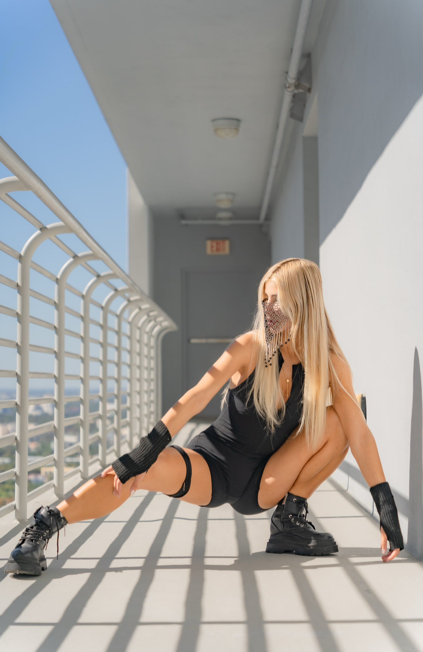 Self[Connection] Bodysuit Black